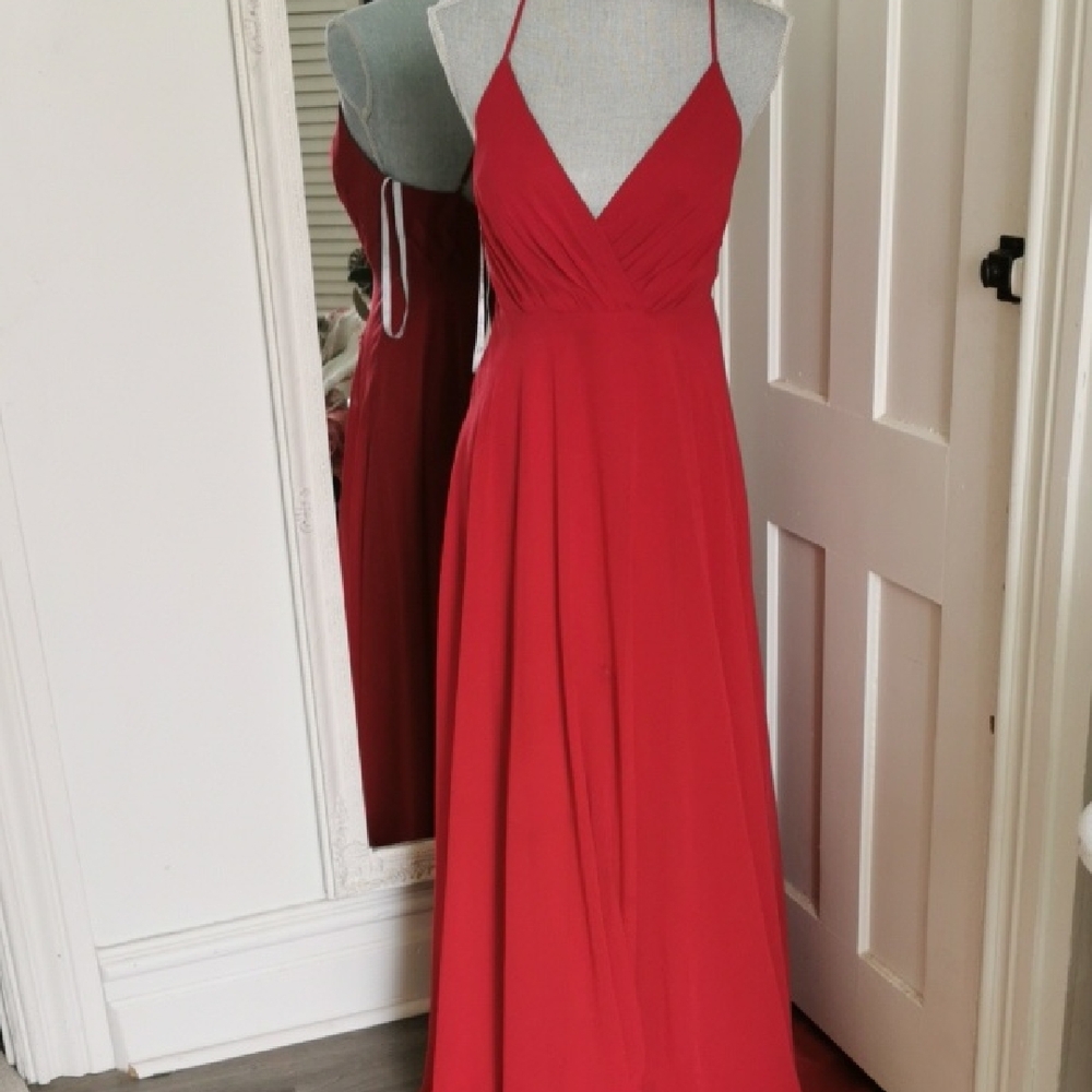 Elegant Red Evening Gown
